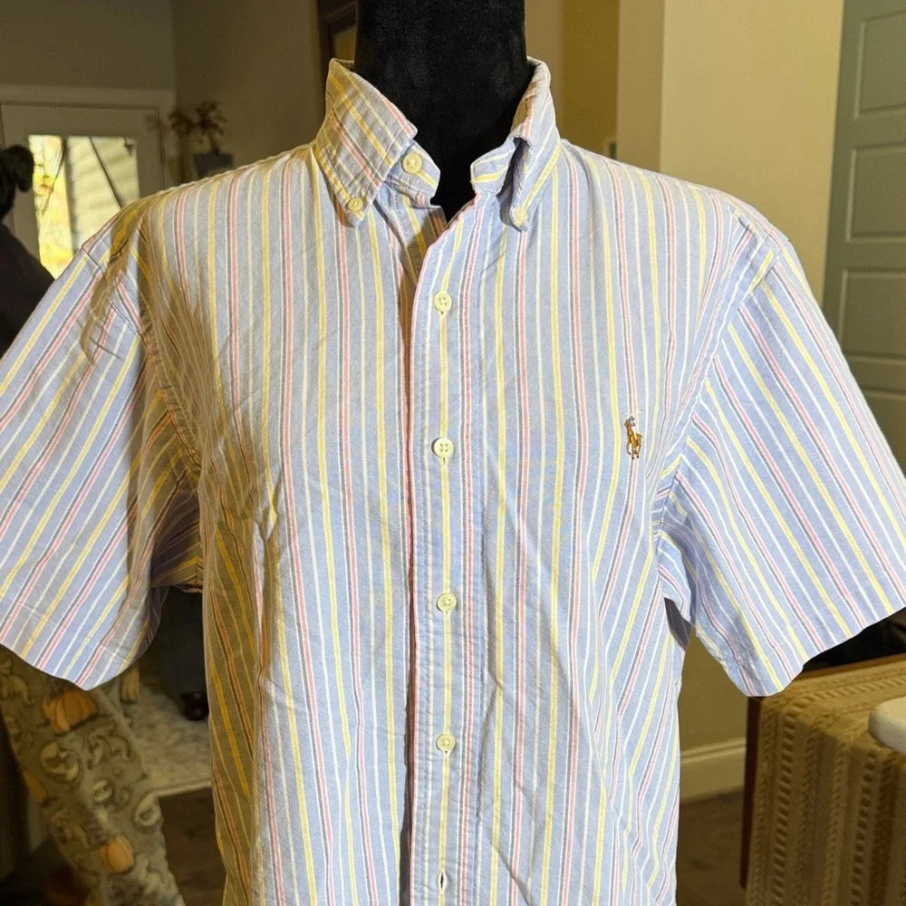 Polo by Ralph Lauren Men's Pastel Striped Shirt